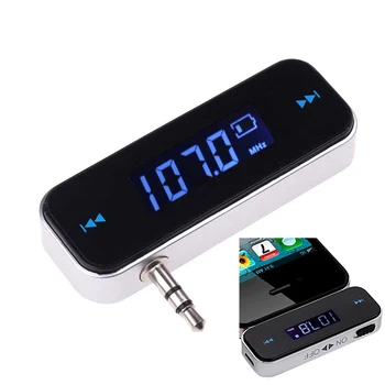 ЖК-дисплей 3,5 мм, музыкальный аудио FM-передатчик, мини Беспроводной автомобильный mp3-передатчик, автомобильный mp3-передатчик для iPhone для Samsung iPad