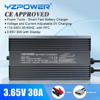 Зарядное устройство YZPOWER 3,65 V 30A для универсального электровелосипеда 13S 48V, Высококачественный электровелосипед с охлаждающими вентиляторами, поддержка двойного напряжения