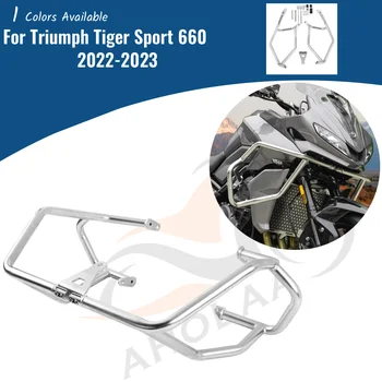 Защита двигателя мотоцикла От удара, бампер, Верхняя рама, защита от падения Для Triumph Tiger Sport 660 2022 2023 Из нержавеющей стали
