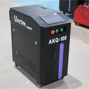 Импульсный лазер Acctek 100 Вт 200 Вт волоконно-лазерная чистящая машина для удаления ржавчины