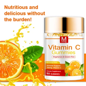 Капсулы с витамином С с натуральным экстрактом апельсина ежедневно дополняют необходимый витамин С для придания коже сияния молодости