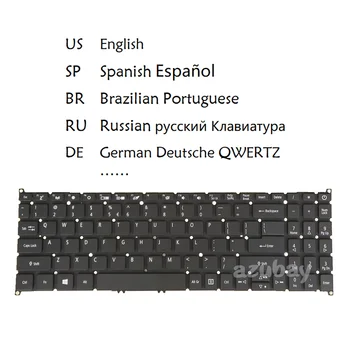Клавиатура для ноутбука Acer Extensa EX215-22G EX215-31 EX215-32 EX215-51 EX215-51G EX215-51K США Испанский Русский Португальский Немецкий