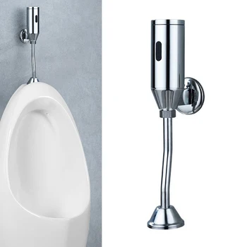 Клапан для смыва писсуара, латунный клапан для ванной комнаты, туалет, настенный интеллектуальный автоматический датчик, бесконтактный клапан для писсуара