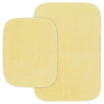 Комплект моющихся нейлоновых ковриков для ванной комнаты из 2 частей, резиновый утенок желтого цвета