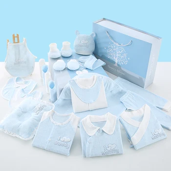Комплекты детской Хлопчатобумажной одежды Одежда Для новорожденных Подарочное Нижнее белье Костюмы для девочек Весна Осень без коробки
