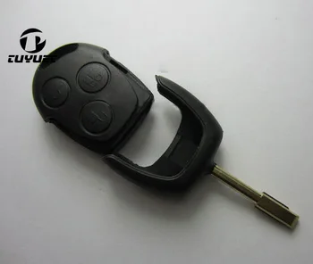 Корпус дистанционного брелока с 3 кнопками и неразрезным лезвием Для Ford Mondeo Fiesta Focus