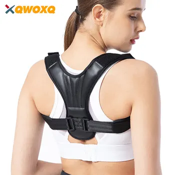 Корректор осанки, бандаж для верхней части спины для поддержки ключиц, еженедельный регулируемый выпрямитель спины, облегчающий боль в спине