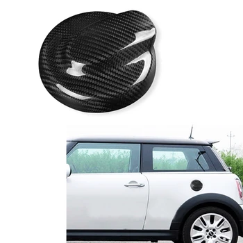 Крышка Топливного бака на Газойле для Mini Cooper R55 R56 R57 R58 R59 R60 2007-2013 Экстерьер автомобиля из настоящего углеродного волокна, наклейка на бензин, отделка