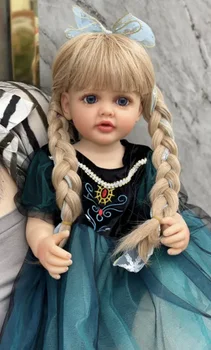 кукла-имитатор из резины 55 см, принцесса снега и льда, милая девочка, семейная игрушка, креативный подарок