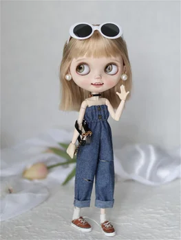Кукольная одежда для Blythe, боди, джинсовые штаны, джинсы, аксессуары для кукольной одежды для мальчиков и девочек, игрушка в подарок (за исключением кукол)