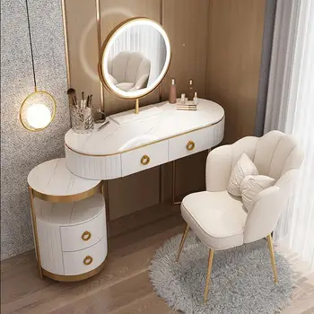 Легкий роскошный туалетный столик в скандинавском стиле для спальни, современный минималистичный туалетный столик, шкаф для хранения one