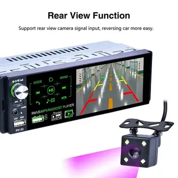 Лидер продаж! P5130 4,1-дюймовый автомобильный радиоприемник Bluetooth с сенсорным экраном, MP5 плеер с камерой заднего вида