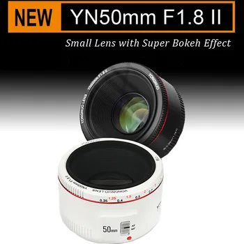 Маленький объектив YONGNUO YN50mm F1.8 II с автофокусом с большой диафрагмой 50 мм С эффектом Супер Боке Для Цифровой зеркальной камеры Canon EOS 70D 5D3 600D