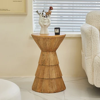 Мебель для дома в Скандинавском Стиле, Винтажный Журнальный столик, диван для гостиной, Приставной столик, Мобильный Чайный столик, Креативный Круглый стол, Прикроватная тумбочка для спальни