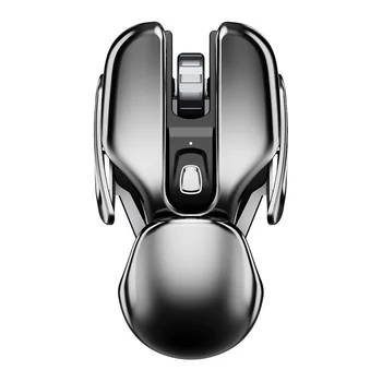 Металлическая беспроводная мышь 2,4 4G, немой 1600 точек на дюйм, 6 кнопок для портативных ПК, игр, офиса, дома, Водонепроницаемая мышь, Новинка, Лидер продаж
