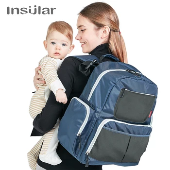 Модный бренд Insular, Мумия, Подгузник для беременных, Рюкзак для путешествий, Детский Рюкзак, Органайзер для подгузников, сумка для кормления для детской коляски
