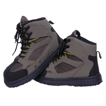 Мужская охотничья болотная обувь, дышащие водонепроницаемые ботинки, Уличные противоскользящие Болотные сапоги для ловли нахлыстом, сапоги на резиновой подошве