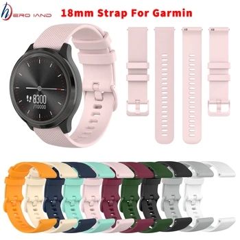 Мягкий Силиконовый Ремешок для Часов 18 мм для Garmin Vivoactive 4S Sport Quick Release Watch Band Ремешок для Наручных часов Garmin Venu 2S