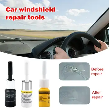 Набор инструментов для ремонта лобового стекла автомобиля, клей для царапин на стекле, наборы инструментов для ремонта лобового стекла автомобиля 