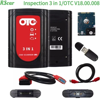 Новый OTC Plus 3 в 1 для Toyota/Nissan/VOL GTS TIS3 Сканер с жестким диском Techstream для автомобилей Toyota/lexus OTC Plus и OTC V18.00.008