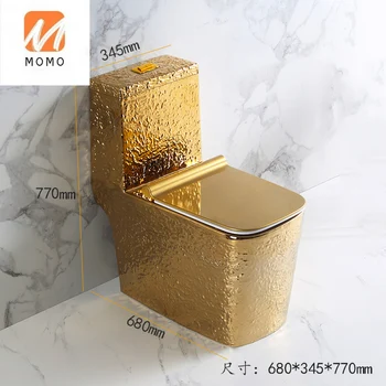 Новый европейский золотой/серебряный туалет с тиснением, цвет унитаза, домашний туалет, художественный креативный туалетный столик