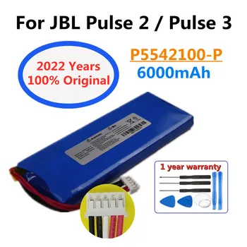 Новый Оригинальный Аккумулятор Емкостью 6000 мАч P5542100-P для Плеера и Динамика, Сменный Аккумулятор Для JBL Pulse 2 Plus 3, Перезаряжаемые Аккумуляторы Bateria