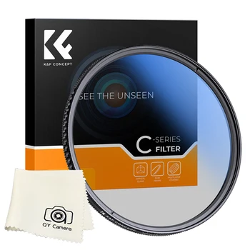 Объектив K & F Concept CPL-фильтр 77 мм, круговой поляризатор Canon EF 17-40 мм, серия F/4L C с синим покрытием