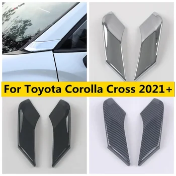 Оконная стойка Внутренняя Передняя Дверь Треугольная декоративная рамка Отделка крышки Подходит для Toyota Corolla Cross 2021-2023 Аксессуары