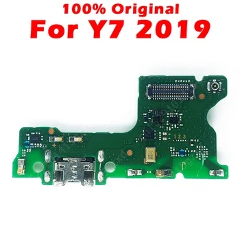Оригинальная Зарядная плата Для Huawei Y7 2019 USB-порт для зарядки на печатной плате Y7 2019 Разъем Dork Гибкий Кабель Замена Запасных Частей