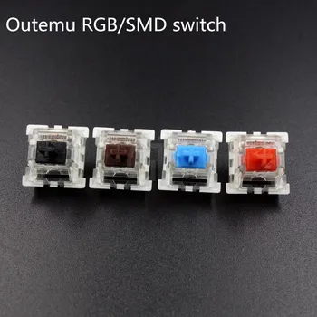 Оригинальные высококачественные механические переключатели клавиатуры Outemu 3 контакта RGB SMD черный синий красный коричневый keyswitch
