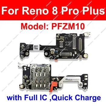 Плата для SIM-карты OPPO Reno 8 Pro + 8 Pro Plus 5G Лоток для sim-карты, плата для считывания гнезд, Детали Гибкого кабеля