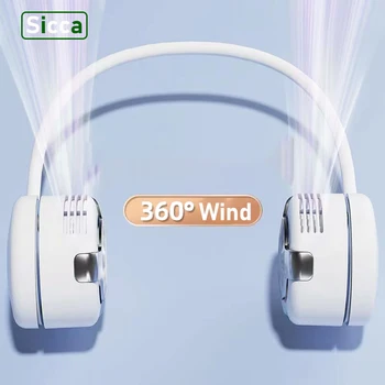 Подвесной шейный вентилятор электрический охладитель воздуха маленький портативный электрический вентилятор мини ленивый USB зарядка офис лето открытый кемпинг дом
