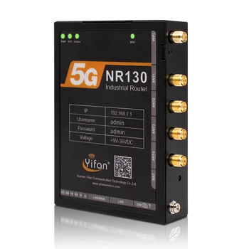 Промышленный маршрутизатор сотовой связи 5G NR130 VPN NR SA NSA с портом RS232 RS485 и двумя слотами для SIM-карт