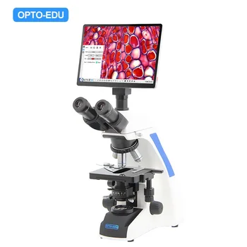Профессиональный светодиодный оптический Видео-ЖК-тринокулярный цифровой микроскоп OPTO-EDU A33.1502