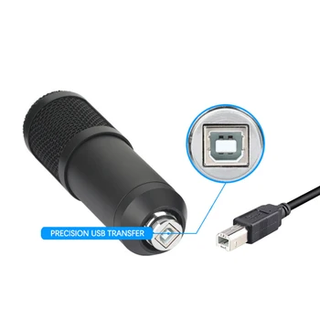 Профессиональный Студийный Микрофон, Звуковая Карта Для Записи в Режиме Реального Времени, Комплект Аудиоинтерфейса USB