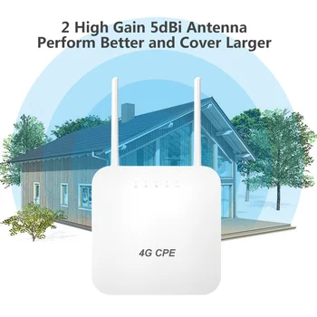 Разблокированный 300 Мбит/с Беспроводной Wifi-маршрутизатор 4g С Sim-картой LTE CPE Мобильный Маршрутизатор Портативный 4g Wifi-маршрутизатор Поддерживает порт LAN/WAN