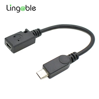 Разъем Micro USB 2.0 от штекера до Mini 5Pin USB OTG конвертер Удлинительный кабель Cord12CM Разъем Mini-USB Micro-USB