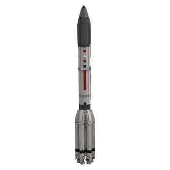Ракета MOC Протон М Строительные блоки масштаба 1:110 Сатурн V Тяжелая ракета-носитель Ракета Искусственная Вселенная Кирпичи Подарки Juguetes
