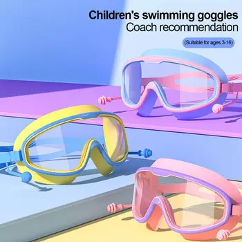Регулируемые Защитные очки для детей от 3 до 15 лет, противотуманные, без протечек, прозрачные очки для плавания для мальчиков и девочек, бассейн, пляж, Плавание