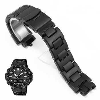 Ремешок для часов Casio G-Shock PROTREK PRW-3000/6000/6100/3100 PRG-300 модифицированный пластиковый стальной композитный ремешок для часов Черный ремешок