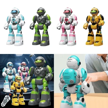 Робот с дистанционным управлением для детей, Электрический Танцующий Робот, игрушка со светодиодной подсветкой, воспринимающий жесты, Робот, игрушка для малышей, Прямая поставка
