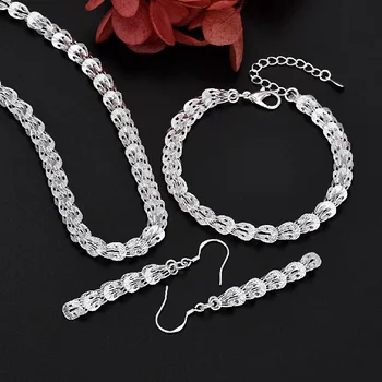 роскошные дизайнерские браслеты из стерлингового серебра 925 пробы, ожерелья, серьги для женщин, модные подвески, наборы свадебных украшений, Рождественский подарок