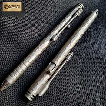 Ручка Tagear 0,5 мм на водной основе, титановый сплав TC4 G2, чистый титановый сплав, Нейтральная ручка для рукописного ввода, уличный инструмент