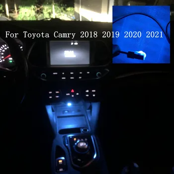 Светодиодная лампа для хранения Стакана воды в салоне автомобиля, Атмосферный Декоративный свет, Рассеянный свет Для Toyota Camry 2018 2019 2020 2021