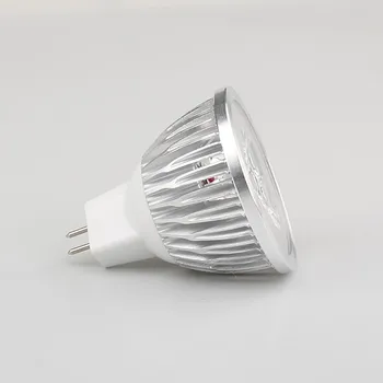 Светодиодный точечный светильник MR16 12 В постоянного тока 3 Вт, витрина для домашнего сада, 10 шт./лот