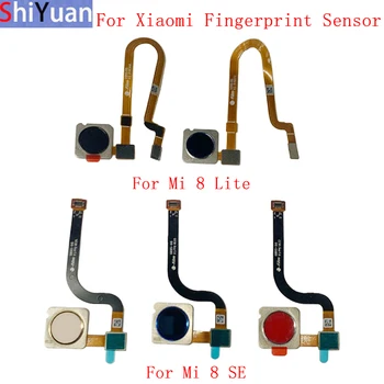 Сканер Отпечатков пальцев Кнопка Home Гибкий Кабель Лента Для Xiaomi Mi 8 Lite 8 SE Pocophone F1 Запасные Части Для Сенсорного датчика