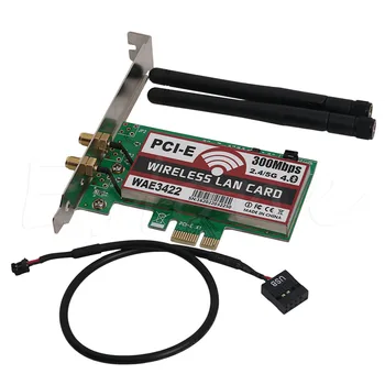 Совместимая с Bluetooth 4.0 двухдиапазонная карта PCI-e PCI Express 300 Мбит/с Сетевая Wlan