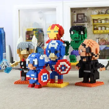 Строительные блоки Disney, Супергерой Marvel, Мстители, Человек-паук, Железный человек, Собранные блоки, Игрушки Ironman Venom, игры своими руками для детского подарка