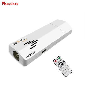 Цифровой аналоговый ТВ-накопитель USB 2.0 для ТВ-тюнера по всему миру, приемник FM-радио с дистанционным управлением для ПК, бесплатная доставка