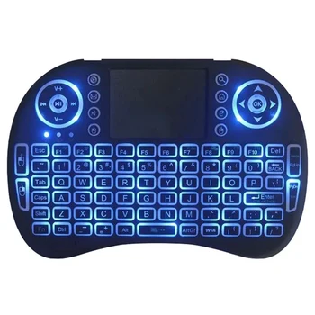 Черная беспроводная клавиатура с 3-цветной подсветкой, устойчивая к брызгам, бесшумная клавиатура для ПК, ноутбуков, планшетов